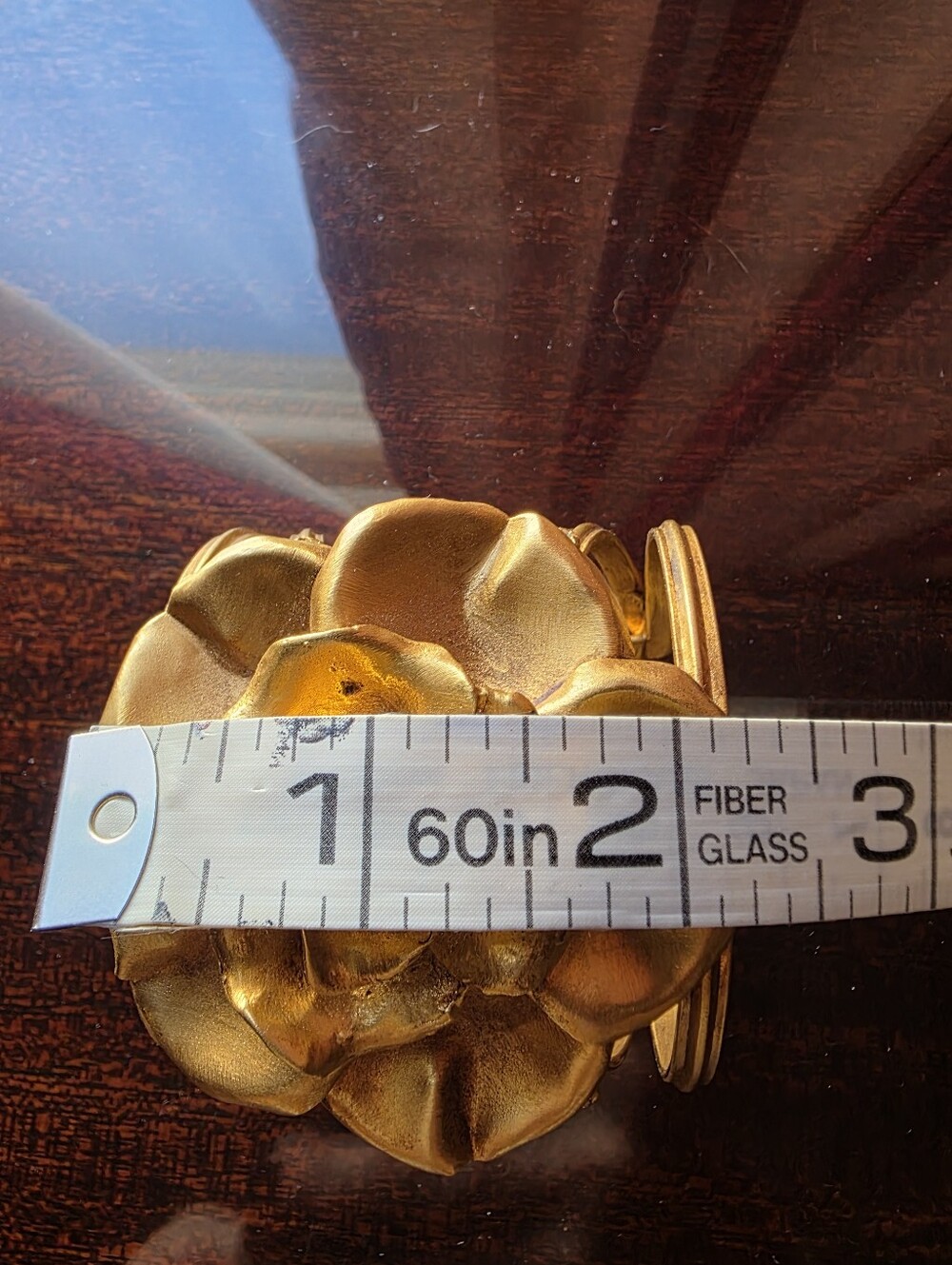 New Barbosa Rodeo Quincy Beautiful Gold Tone Rose Cuff Bracelet - Picture 7 of 8
